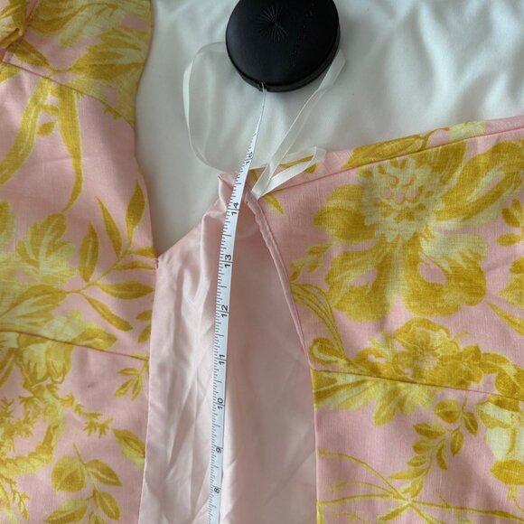 Solène flared floral-print mini dress by Miss Rosier inspired by Zimmermann - Picture 4 of 9